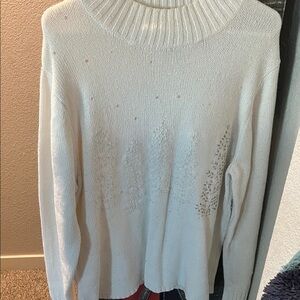 Serengeti Cream Cowl Neck Sweater